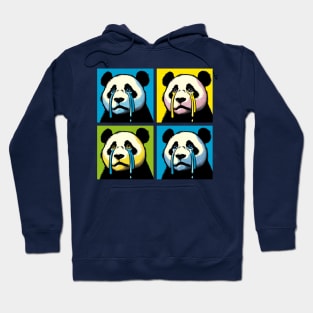 Pop Crying Panda - Funny Panda Art Hoodie